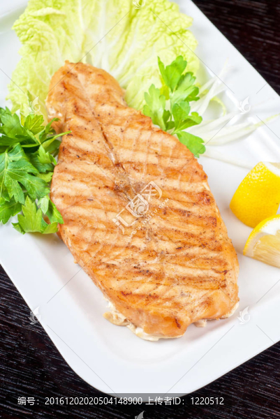 烤鮭魚排
