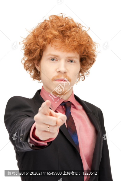 商人指著他的手指