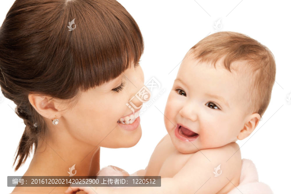 可愛的母親與可愛的嬰兒