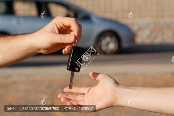 新車鑰匙或租車或出租