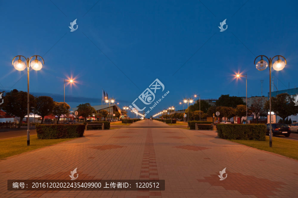 斯可在廣場(chǎng)在格丁尼亞；波蘭。