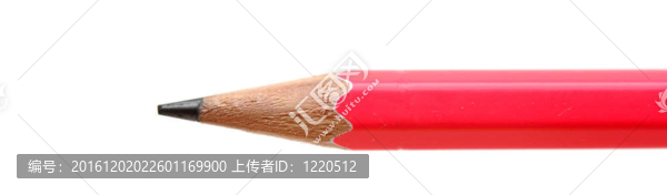 在白色背景上的一支鉛筆