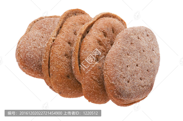 棕色面包收起來