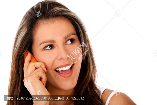 女孩在電話里