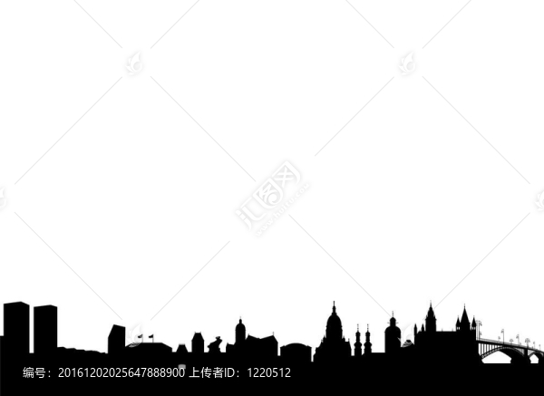 美因茲剪影黑色摘要
