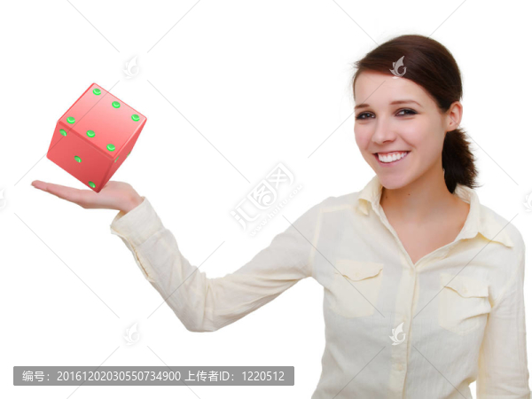微笑的女商人