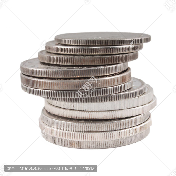 成堆的銀幣
