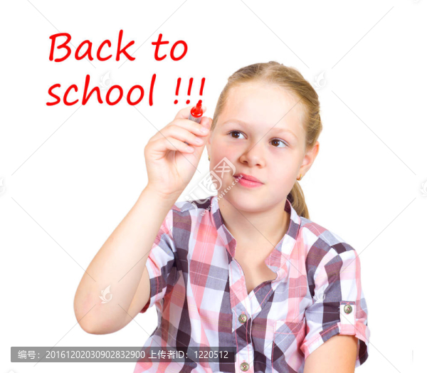 女生紅mrker手白