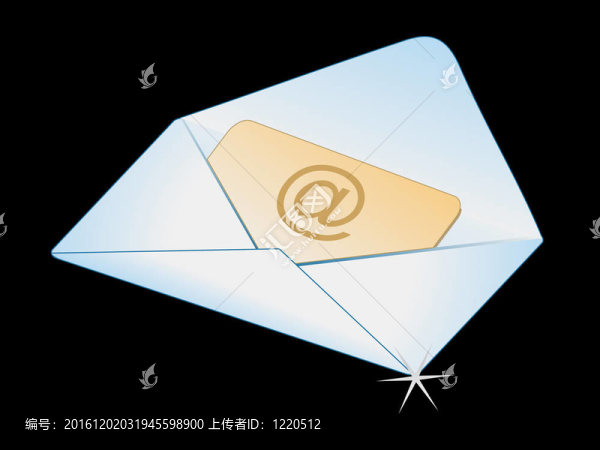 抽象閃亮的郵件圖標(biāo)