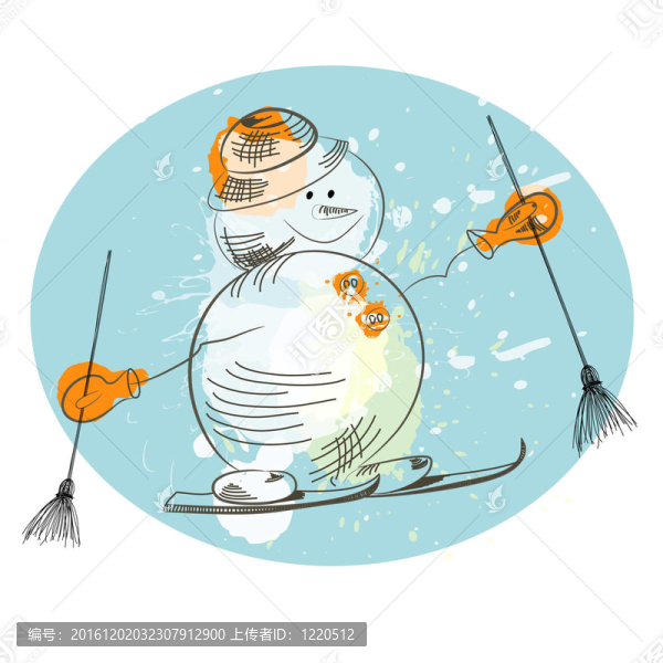 帶快樂雪人的圣誕卡