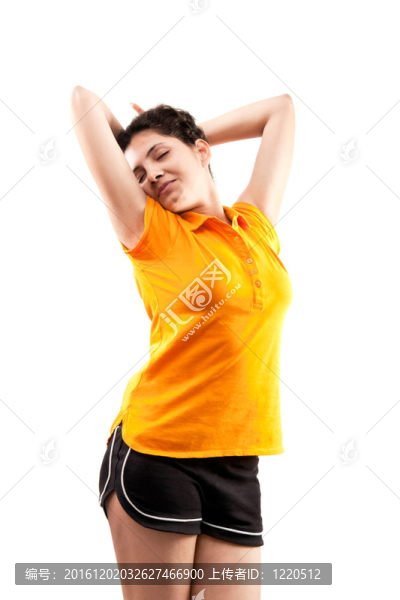 享受美麗的印度女孩
