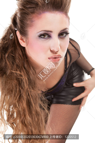 性感的搖滾女孩酷妝