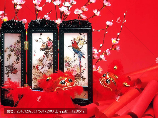 中國元素；賀卡
