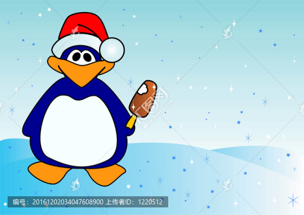 圣誕企鵝冰淇淋