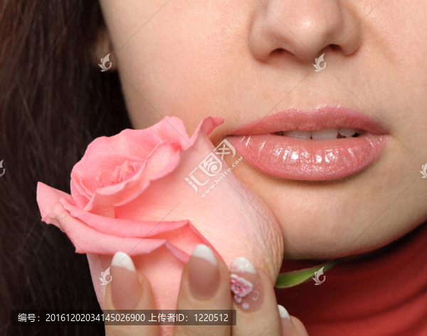 一個(gè)女人的玫瑰特寫