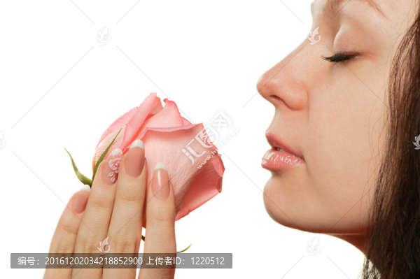 一個(gè)女人的玫瑰特寫