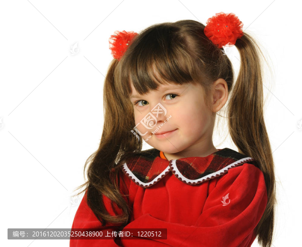 漂亮的小女孩的肖像