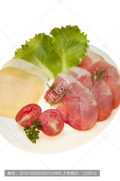 蔬菜和奶酪的肉切