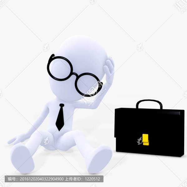 3D數(shù)字迷失在思考
