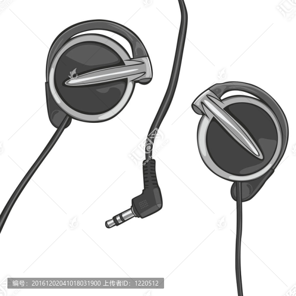 耳機(jī)白色隔離