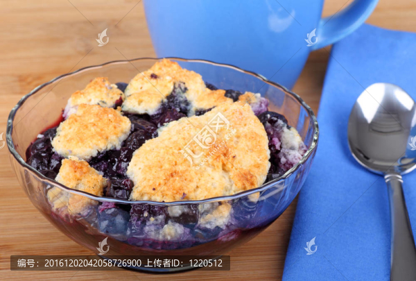 碗Blueberry,Cobler