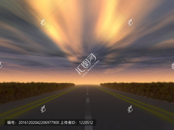 夜晚的高速公路