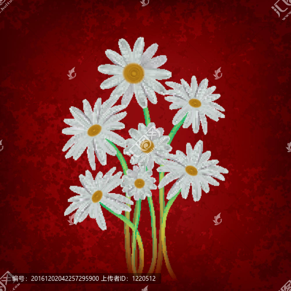 摘要背景與chamomiles花