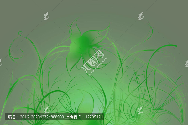 美麗的插圖花卉背景設(shè)計與梯度