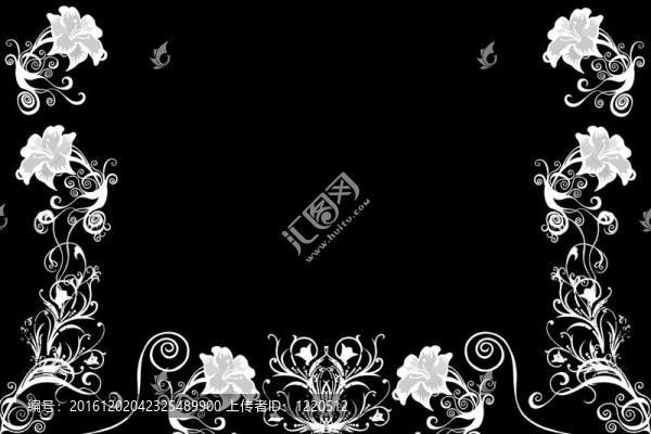 美麗的插圖花卉背景設(shè)計與空間為您的文字