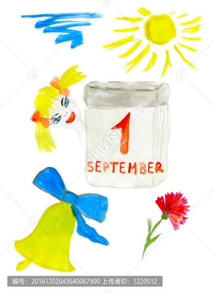 兒童主題圖片：9月1日-在學(xué)校很快！