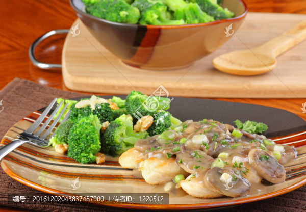 雞肉蘑菇汁