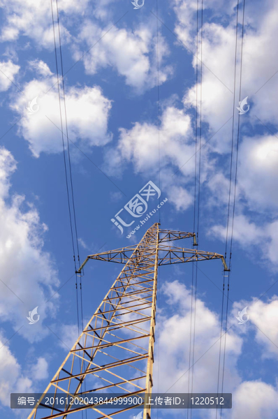 高壓電線電線桿。