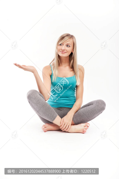 快樂的金發(fā)美女