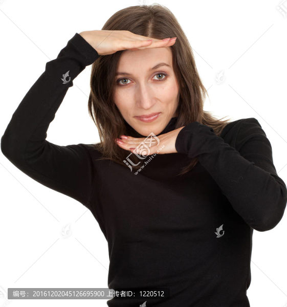 黑色棕色頭發(fā)的年輕女子；系列