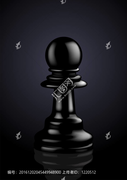 國際象棋黑棋子-插圖