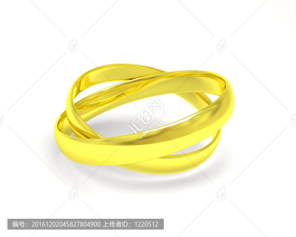 隔離金結婚戒指