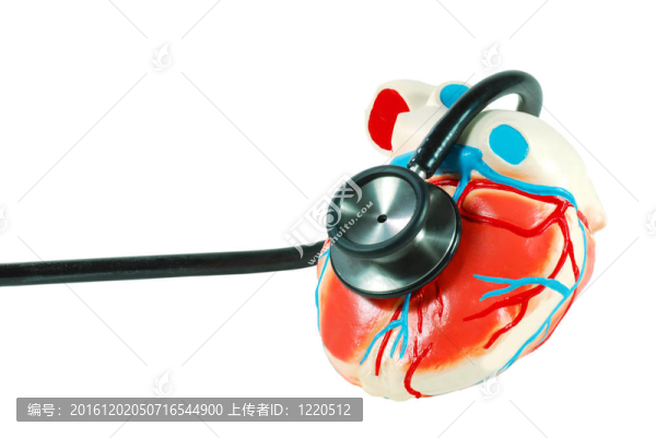 在心臟聽診器