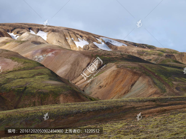 在Laugavegur,Hills；冰島