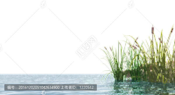 像素的蘆葦