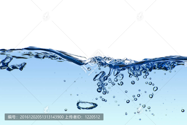 孤立的水濺著氣泡和水滴-抽象背景環(huán)境主題