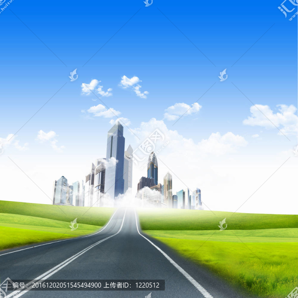 自然景觀包圍的現(xiàn)代城市