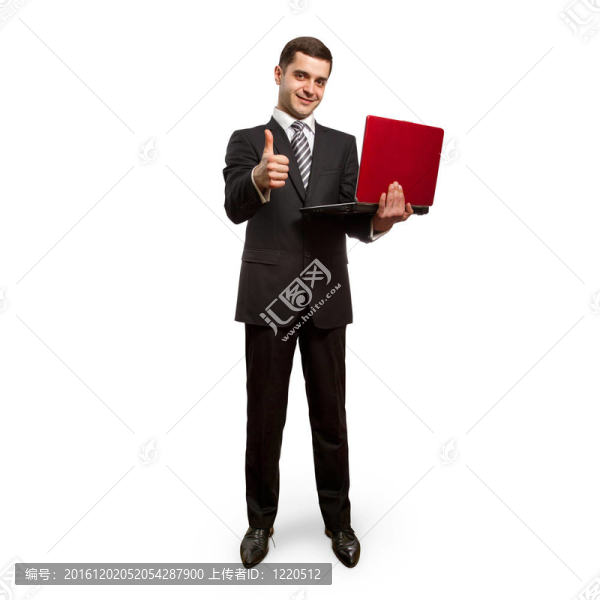 有筆記本電腦的生意人做得很好