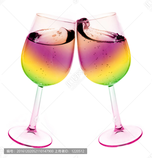白色背景葡萄酒的分離式抽象彩色葡萄酒