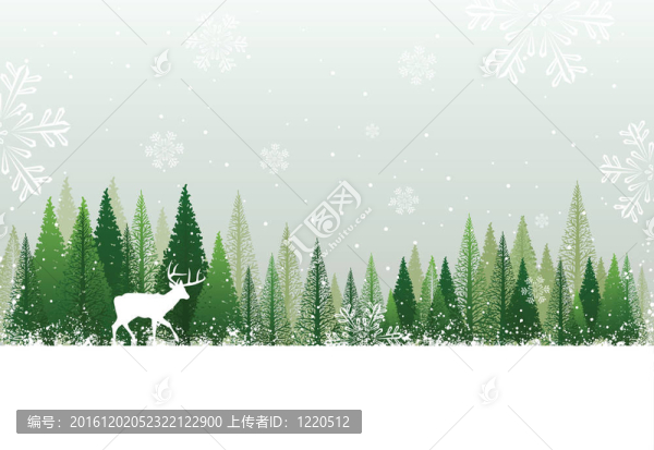 冰雪冬季森林背景
