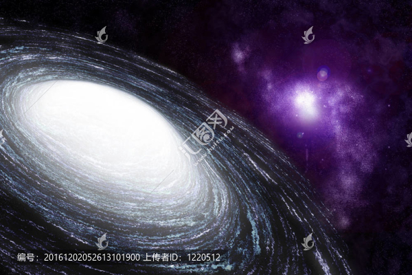 深空螺旋星系-抽象背景