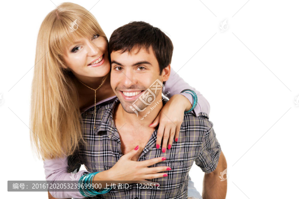 美麗的年輕夫婦