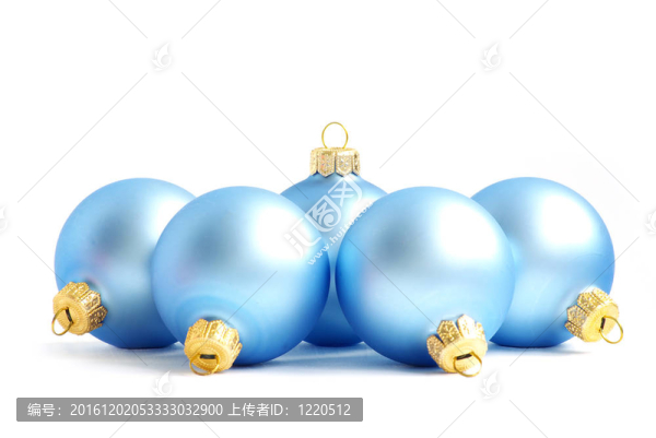 藍(lán)色的圣誕球
