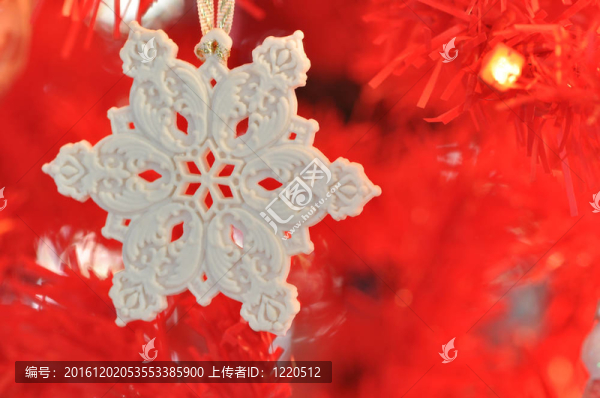白色的雪花