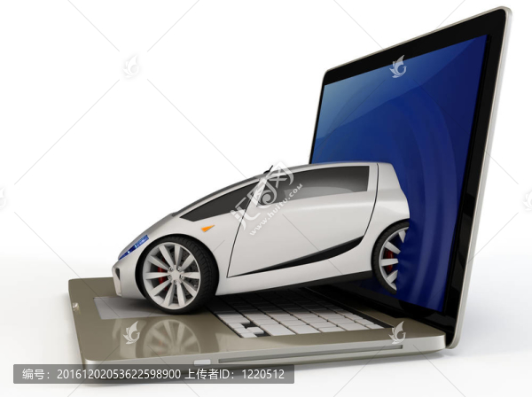 3D新概念車走出筆記本電腦