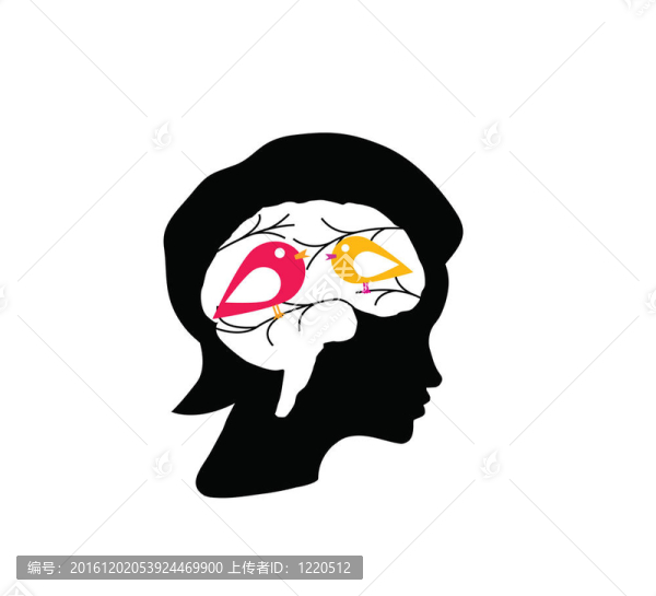 在一個女人的頭